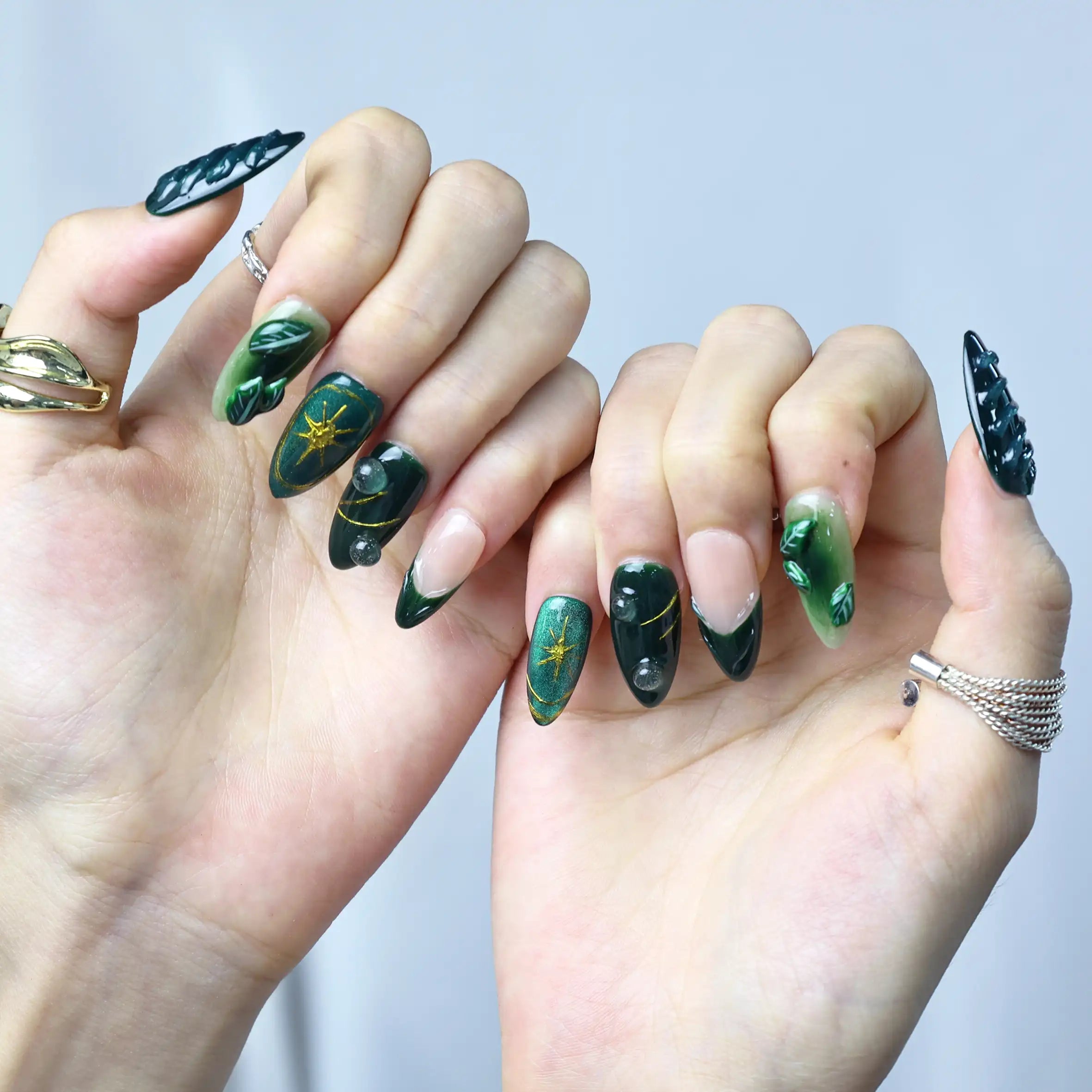 Emerald Wave-Medium Almond