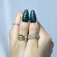 Emerald Wave-Medium Almond