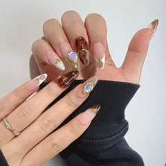 Marble Luxe-Medium Almond