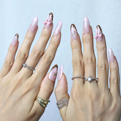 Chic Ribbons-Medium Almond