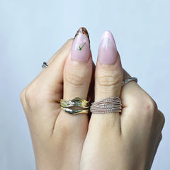 Chic Ribbons-Medium Almond