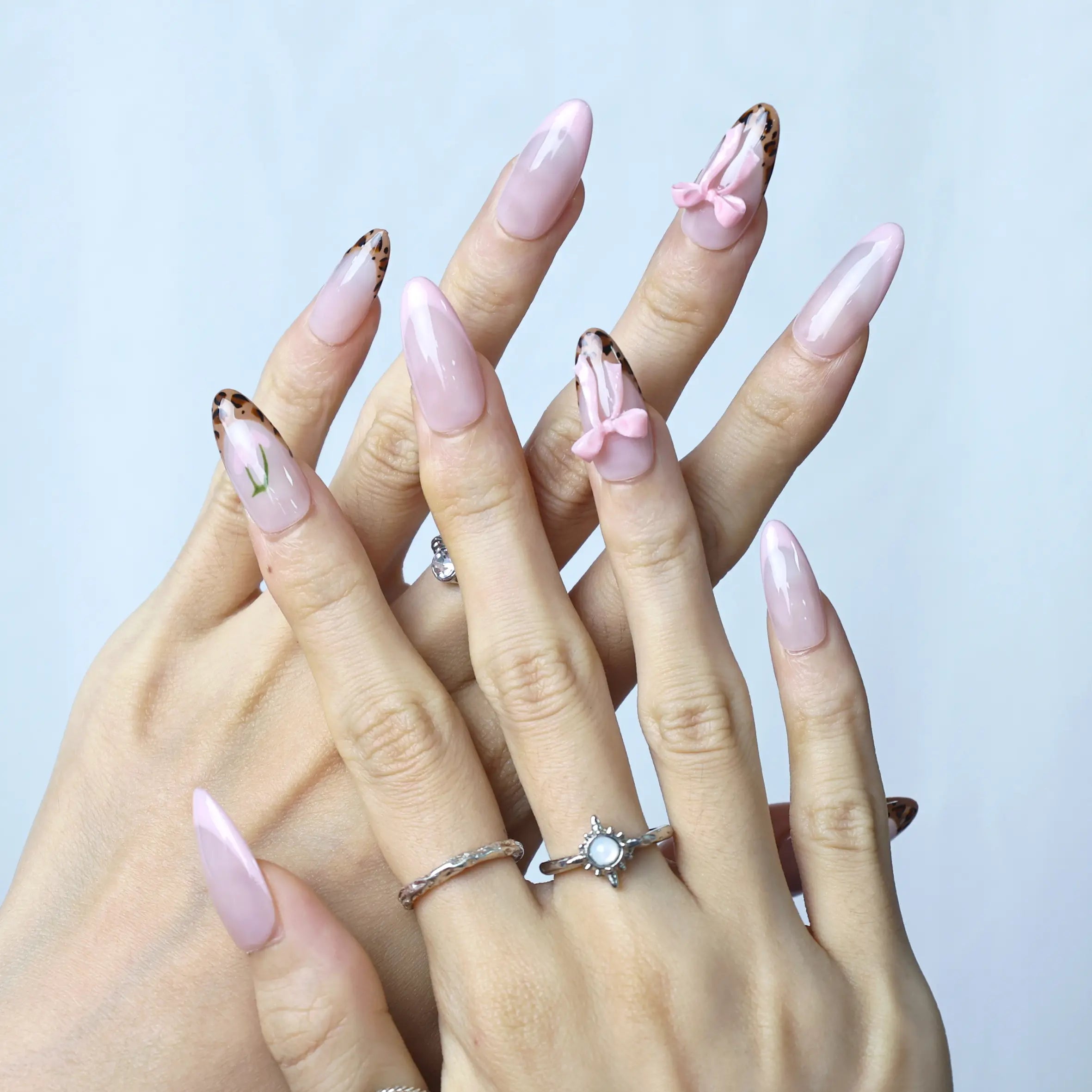 Chic Ribbons-Medium Almond
