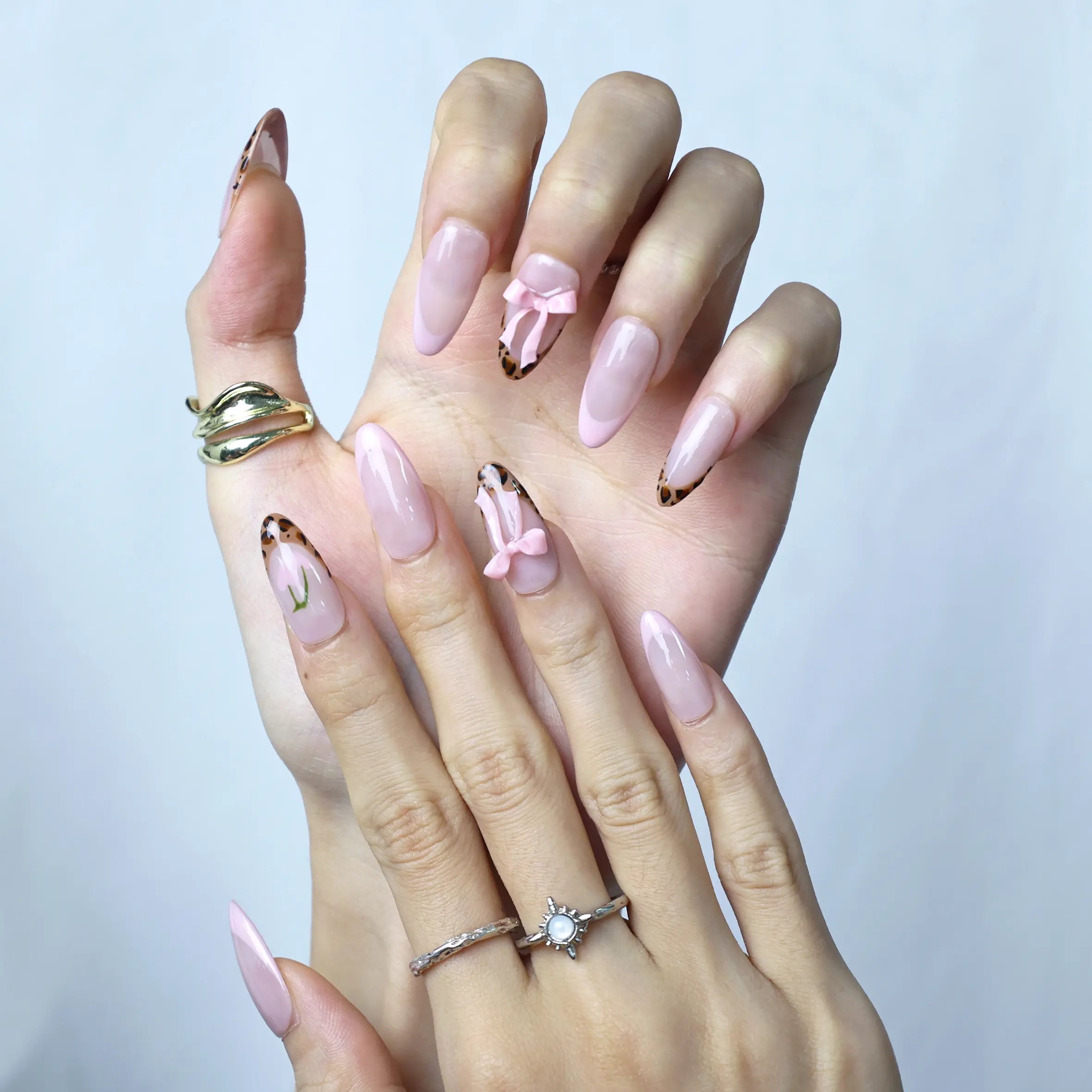 Chic Ribbons-Medium Almond