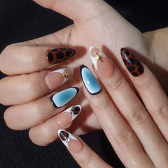 Noir Elegance-Medium Almond