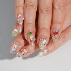 Glitter Garden-Medium Almond