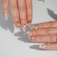 Glitter Garden-Medium Almond