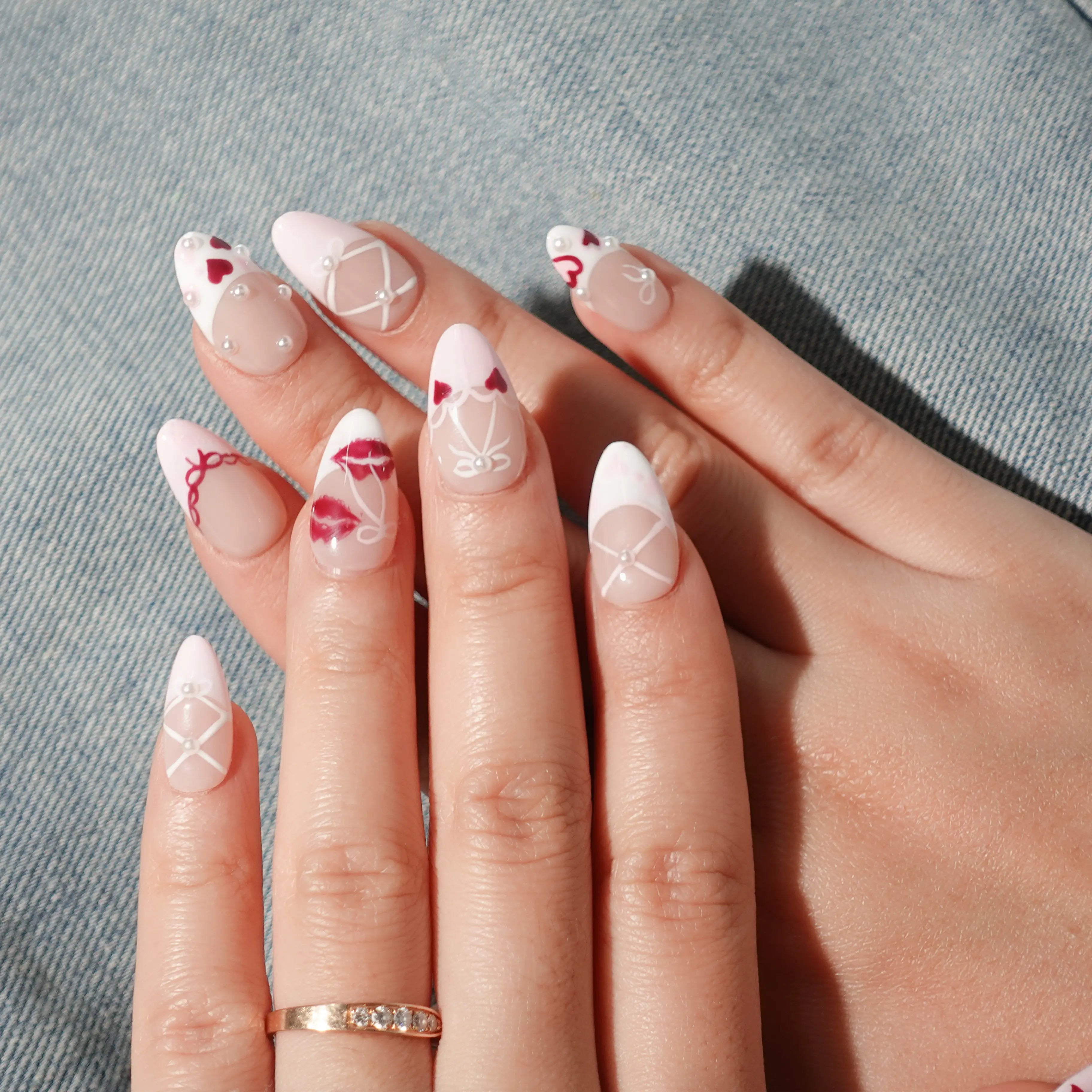 Love Lines-Medium Almond