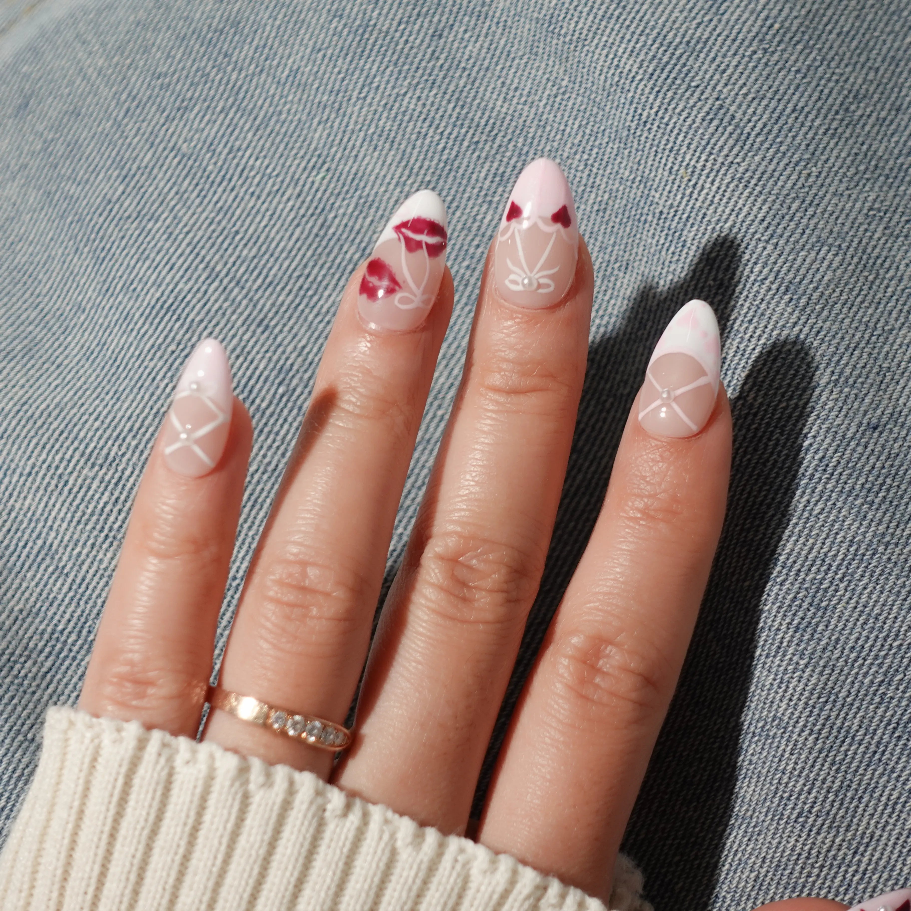 Love Lines-Medium Almond