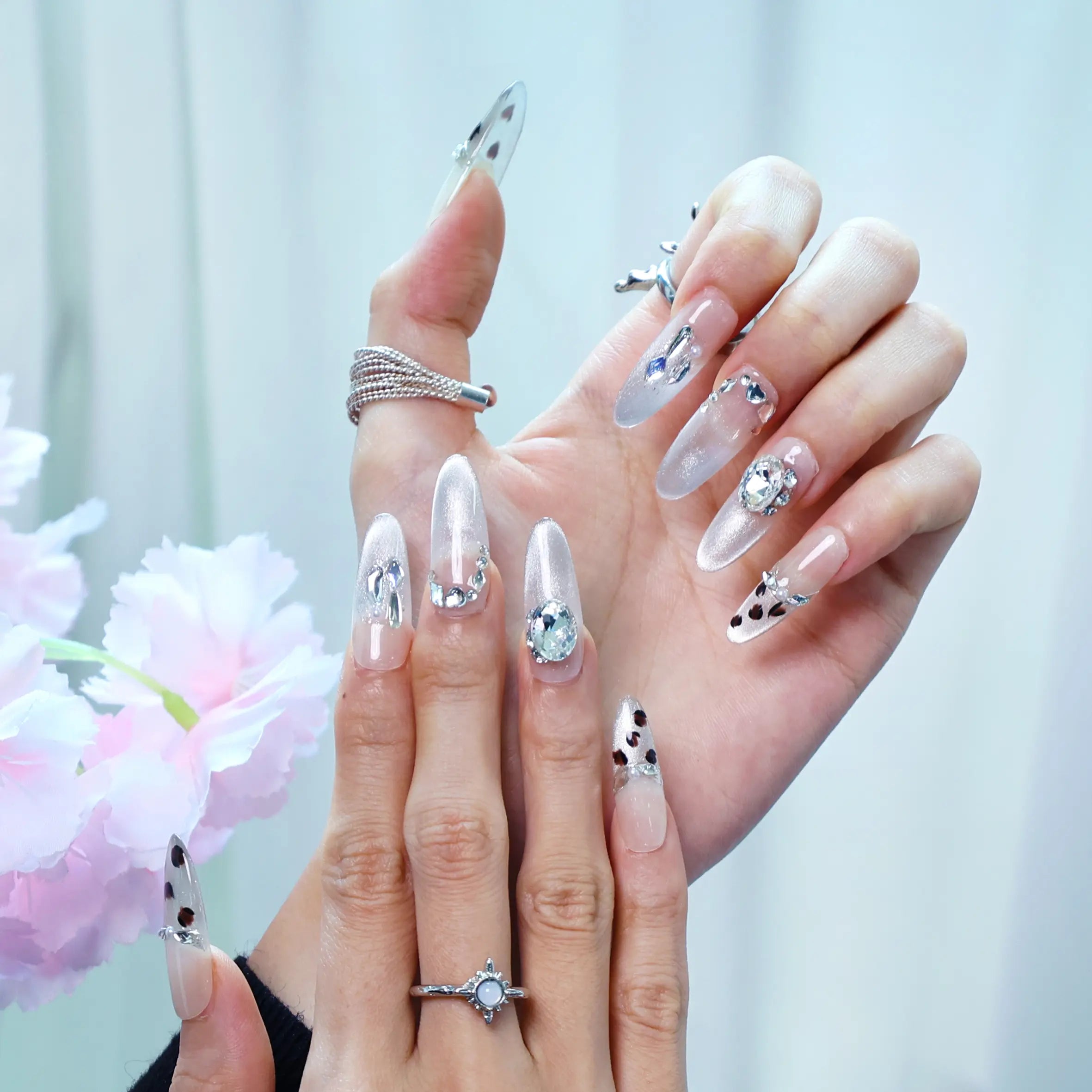 Glitter Wild-Long Oval [Let's Bloom Together]