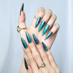 Emerald Veil-Long Stiletto [Don't Let Anyone Dull Your Sparkle]