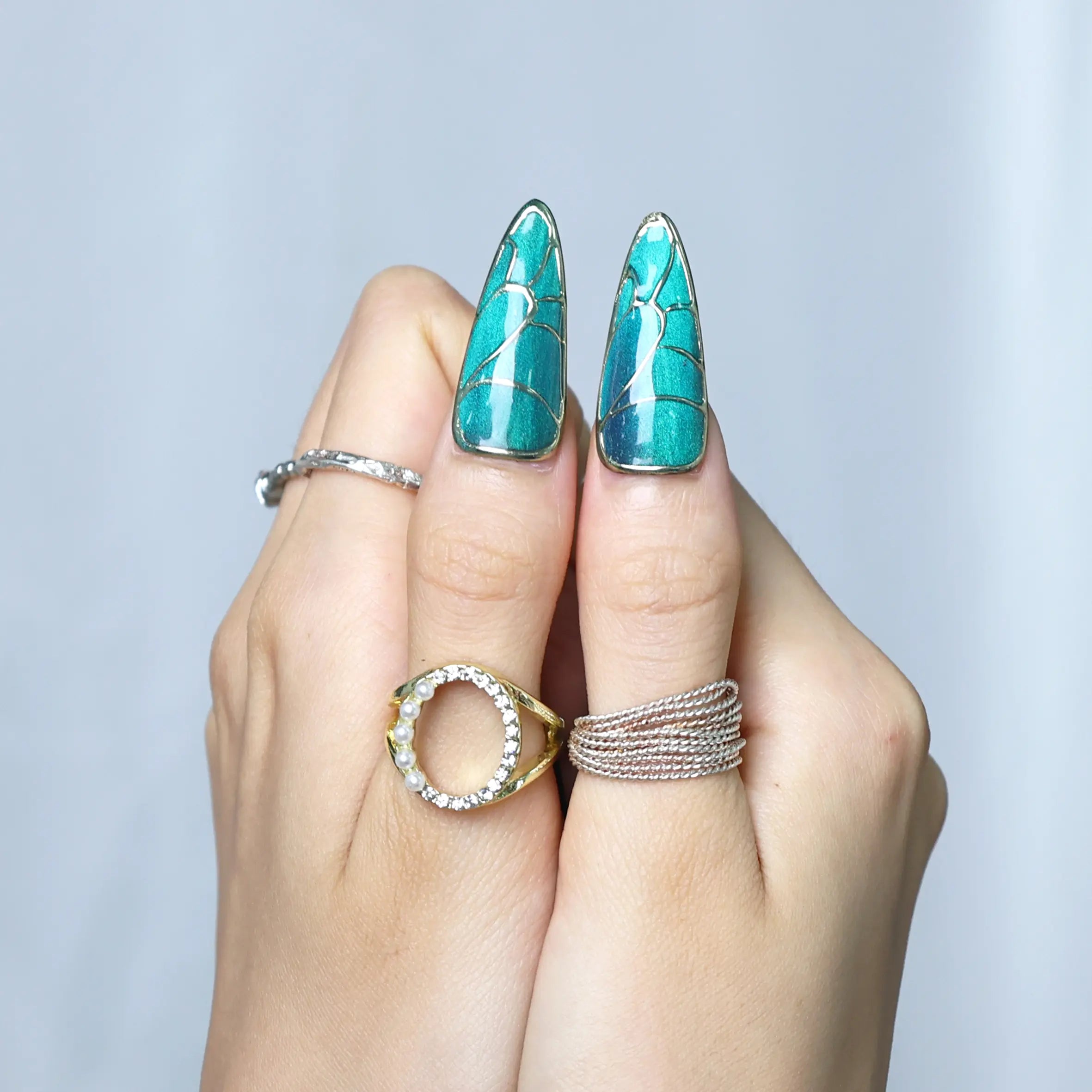 Emerald Veil-Long Stiletto [Don't Let Anyone Dull Your Sparkle]